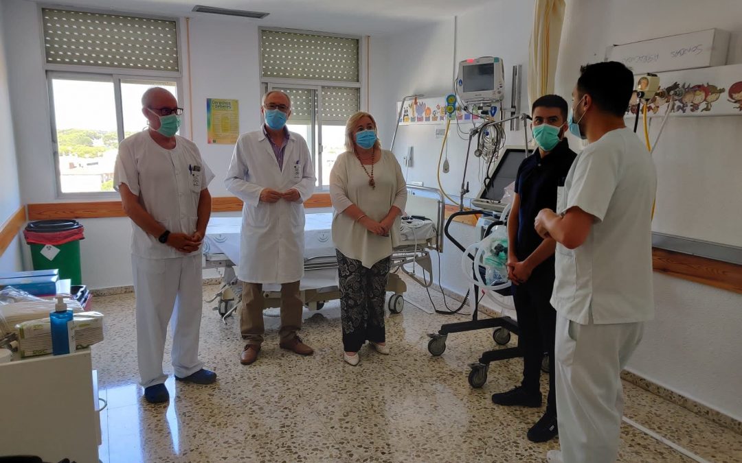 El Hospital de Riotinto habilita una nueva zona de ingreso para pacientes Covid-19 dotada con puestos de cuidados intensivos (UCI)