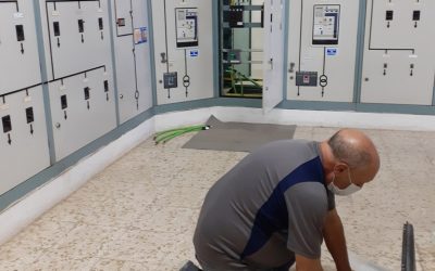 El hospital de Riotinto acomete trabajos de conexión de protección eléctrica del nuevo TAC
