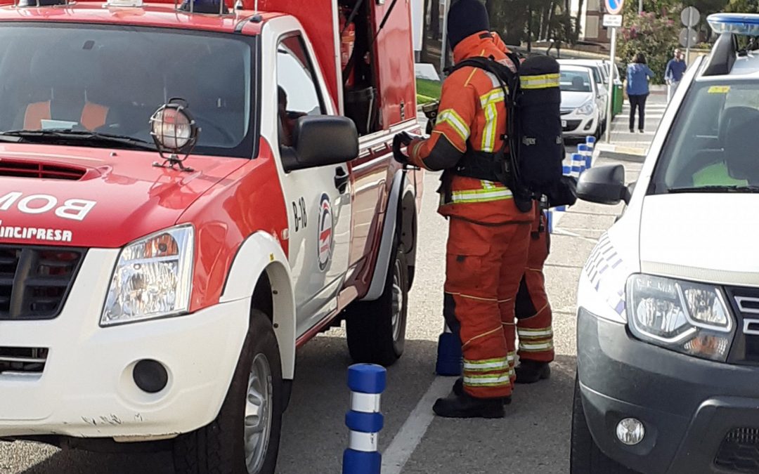 El Hospital de Riotinto realiza un simulacro de incendio para estar preparado ante una posible emergencia