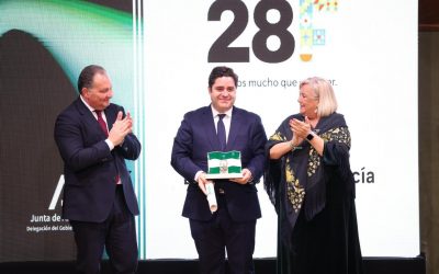 El servicio de Cirugía General y Aparato Digestivo del Hospital de Riotinto recibe la Bandera de Andalucía 2024