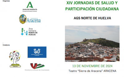 Aracena acogerá el 13 de noviembre las XIV Jornadas de Salud y Participación Ciudadana